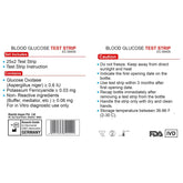 Easycare Blood Glucose Test Strips, 50 Strips - EC5940_Strips | Strips Are Large & Flexible, Easy To Use & Handle